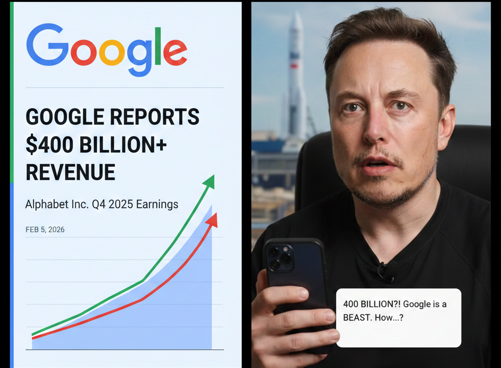 Google Records Over $400 Billion in Revenue, Drawing Reaction From Elon Musk